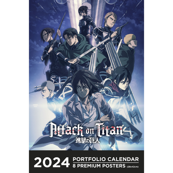 ATTACK ON TITAN saison FINALE Portfolio – Calendrier 2024