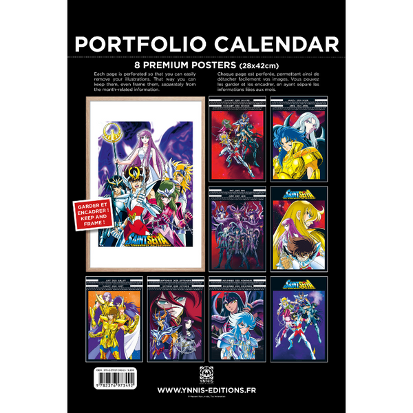 Calendrier Portfolio 2025 - Saint Seiya