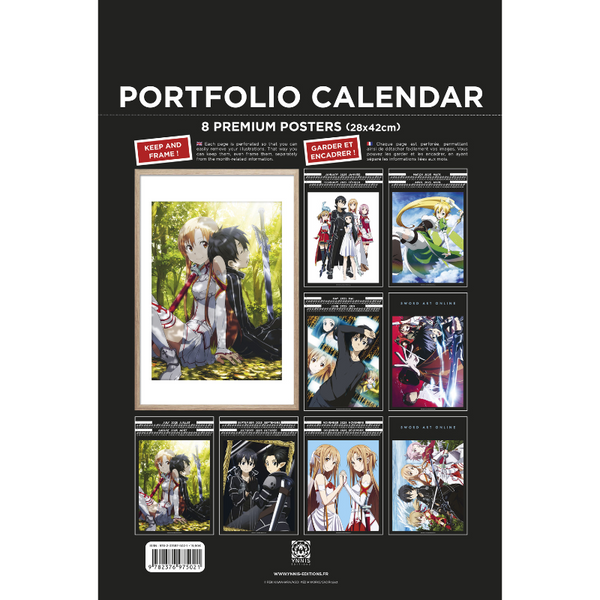 Calendrier Portfolio 2025 - Sword Art Online