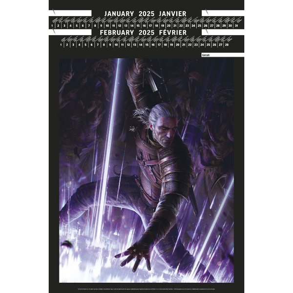 Calendrier Portfolio 2025 - The Witcher