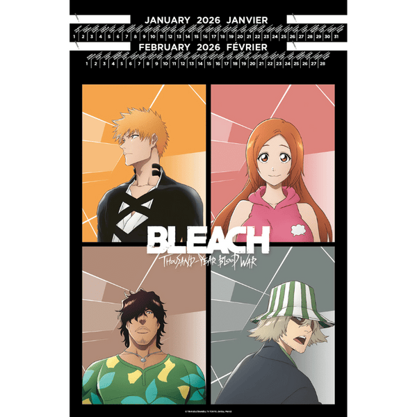 Calendrier Portfolio 2026 - Bleach Thousand Year Blood War
