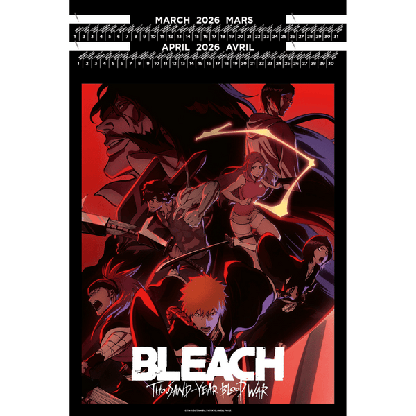 Calendrier Portfolio 2026 - Bleach Thousand Year Blood War