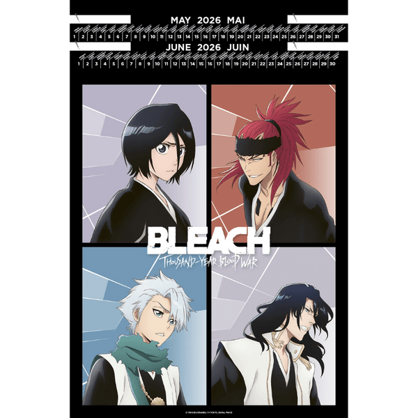 Calendrier Portfolio 2026 - Bleach Thousand Year Blood War