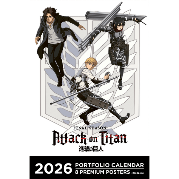 Calendrier Portfolio 2026 - L'Attaque des Titans