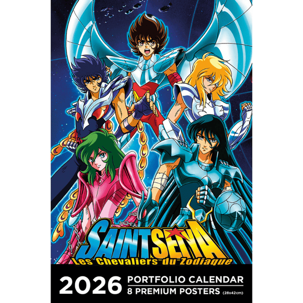 Calendrier Portfolio 2026 - Saint Seiya - Les Chevaliers du Zodiaque
