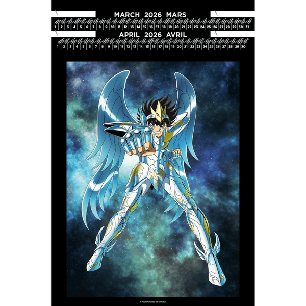 Calendrier Portfolio 2026 - Saint Seiya - Les Chevaliers du Zodiaque