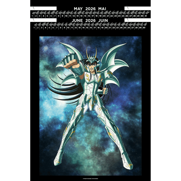 Calendrier Portfolio 2026 - Saint Seiya - Les Chevaliers du Zodiaque