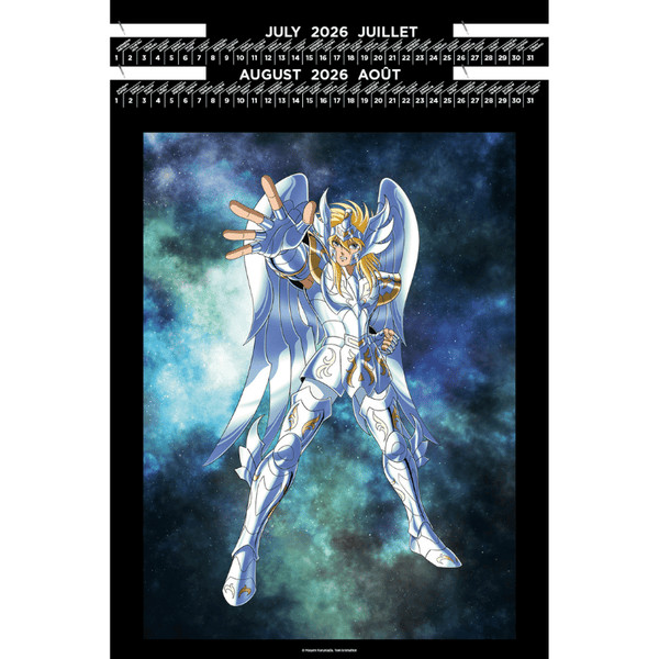 Calendrier Portfolio 2026 - Saint Seiya - Les Chevaliers du Zodiaque