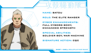 Fiche Personnage - Batou